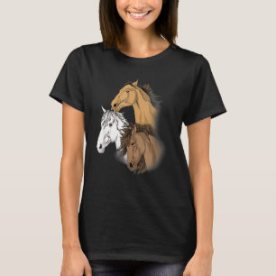 Camiseta Cavalo Para Meninas Cavalo Teto As Mulheres Adoram