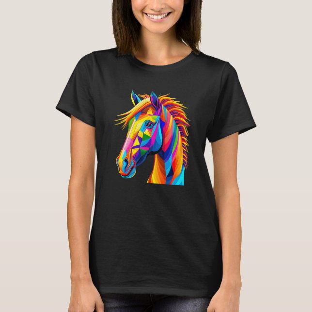 Camiseta Cavalo para Meninos Mulheres Criança Apenas Uma Me (Frente)