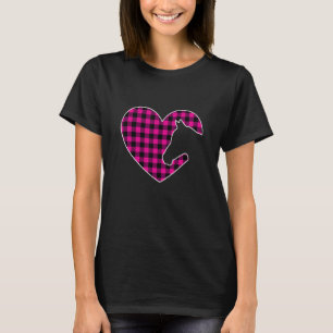 Camiseta Cavalo Para Mulheres Adora Cavalos Buffalo Xadrez