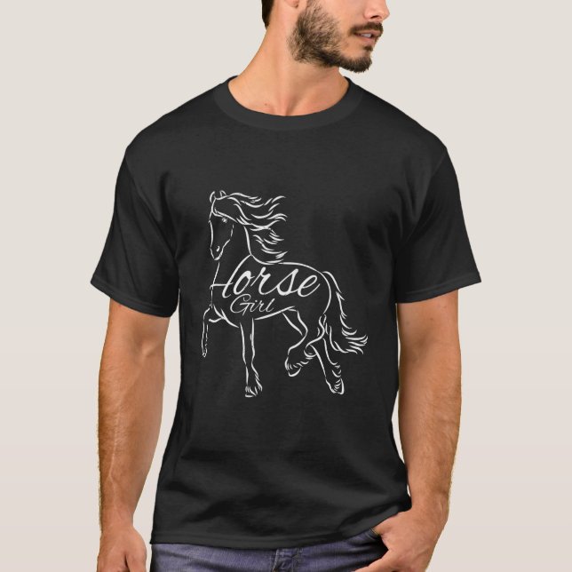 Camiseta Cavalo Para Quem Ama Cavalos (Frente)