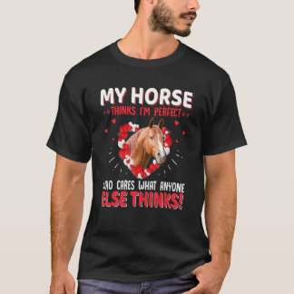 Camiseta Cavalo Para Raparigas E Mulheres Que Adoram Cavalo