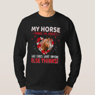 Camiseta Cavalo Para Raparigas E Mulheres Que Adoram Cavalo