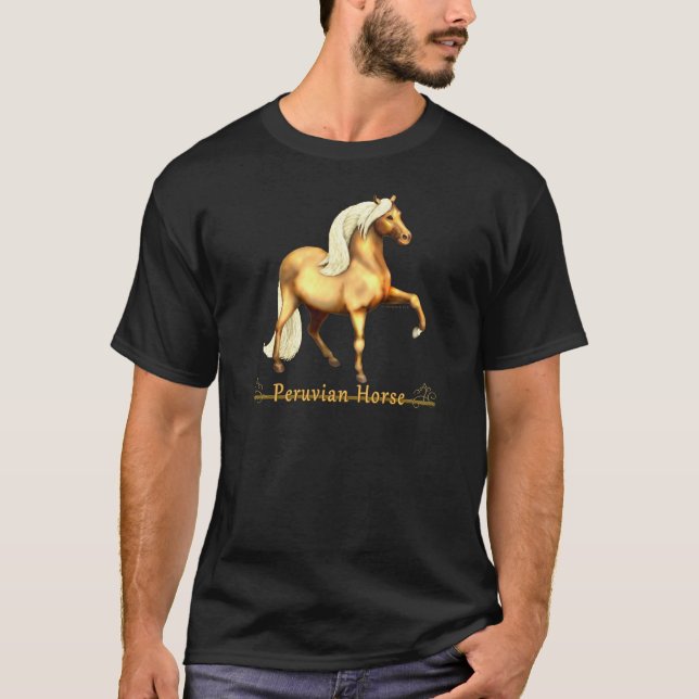 Camiseta Cavalo Peruano ouro (Frente)