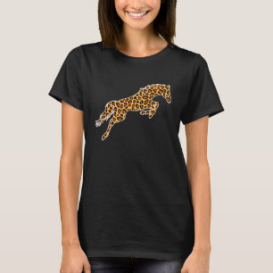 Camiseta Cavalo Pet Animal Imprime Meninas Leopardo Mulhere