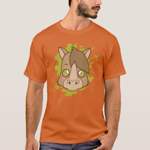 Camiseta Cavalo Pônei em estilo Kawaii japonês Presente de