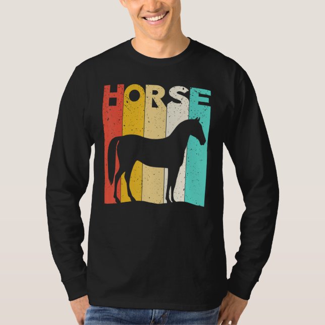 Camiseta Cavalo Povoado Rastreamento Equestre (Frente)