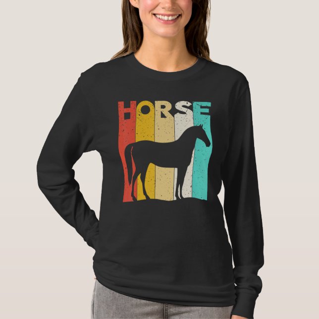 Camiseta Cavalo Povoado Rastreamento Equestre (Frente)
