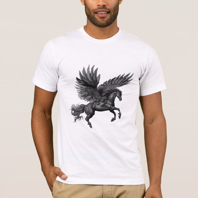 Camiseta cavalo preto (Frente)