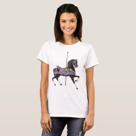 Camiseta Cavalo preto do carrossel