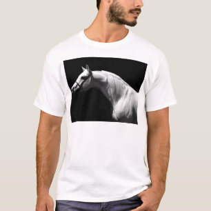 Camiseta Cavalo Preto e Branco