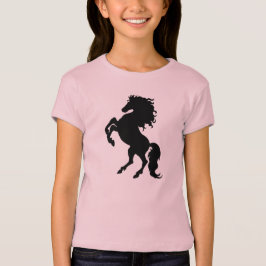 Camiseta Cavalo preto que eleva - o t-shirt cabido Bella da