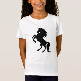 Camiseta Cavalo preto que eleva - o t-shirt cabido Bella da