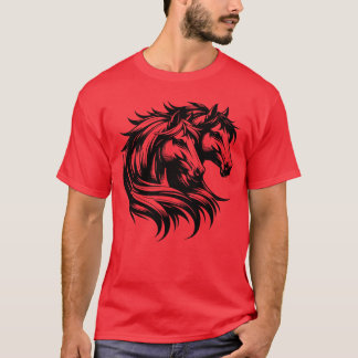 Camiseta Cavalo Retritwo Cavalos Belo Belo Fame de Mane