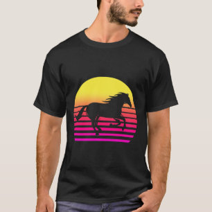 Camiseta Cavalo Retro 80s Cavalo Presente Cavalo Cavalo Anc