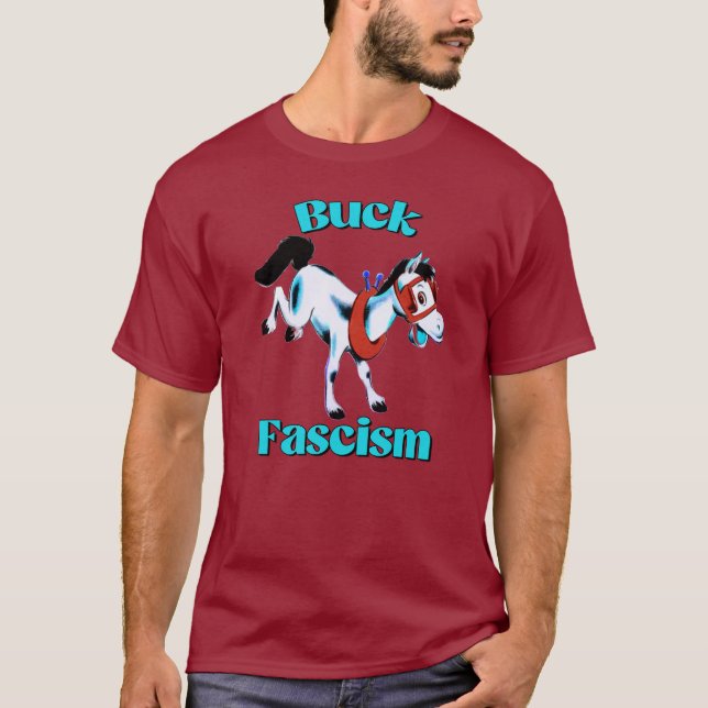 Camiseta Cavalo Retro Bonito - Fascismo Inverso (Frente)