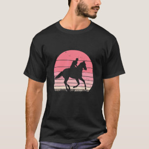 Camiseta Cavalo Rosa Vintage Meninos Adolescentes Homens Qu
