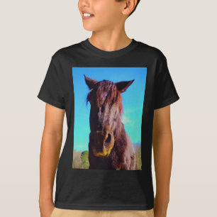 Camiseta Cavalo Roxo com Boca Verde