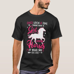 Camiseta Cavalo Saltando Corrida de Barril Equestre