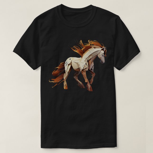 Camiseta Cavalo selvagem 2 (Frente do Design)