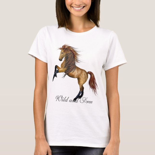 Camiseta Cavalo Selvagem e Livre (Frente)