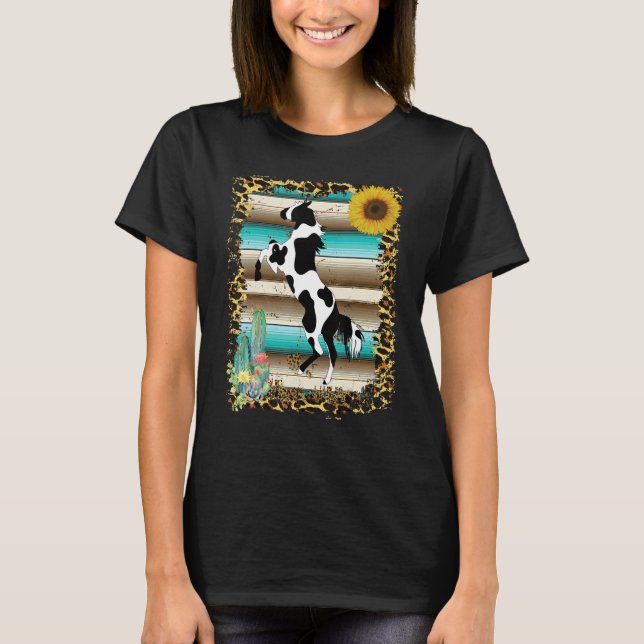 Camiseta Cavalo Serape Boho Estilo Sudoeste Equestre Des (Frente)
