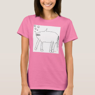 Camiseta Cavalo surpreendente do tubarão do gato