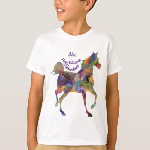 Camiseta Cavalo Sussuro Adoro Cavalos Personalizar Nome