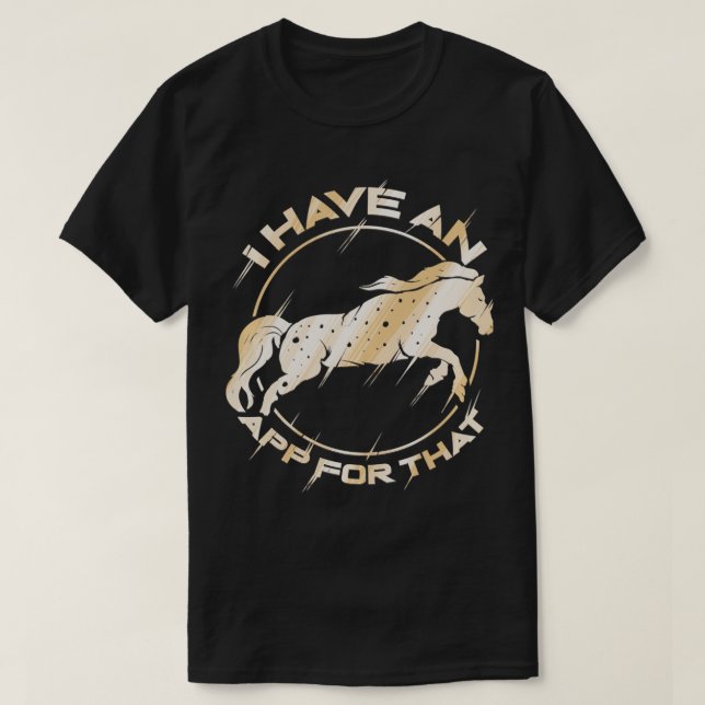 Camiseta Cavalo, tenho um aperitivo para aquele 1 (Frente do Design)