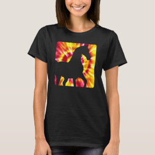 Camiseta Cavalo Tie Dye para Amantes de Cavalos