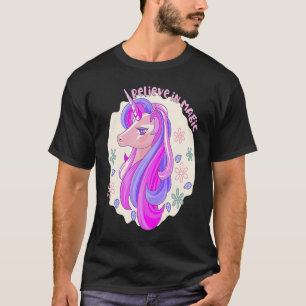 Camiseta cavalo unicórnio acredita