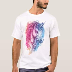 Camiseta Cavalo Unicórnio da Galáxia Cósmica (1)