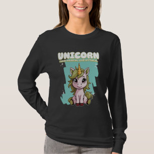 Camiseta Cavalo Unicórnio Pense Mágico Vivo Mítico Unicórni