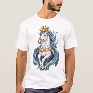 Camiseta Cavalo Unicórnio Rei Real (1)