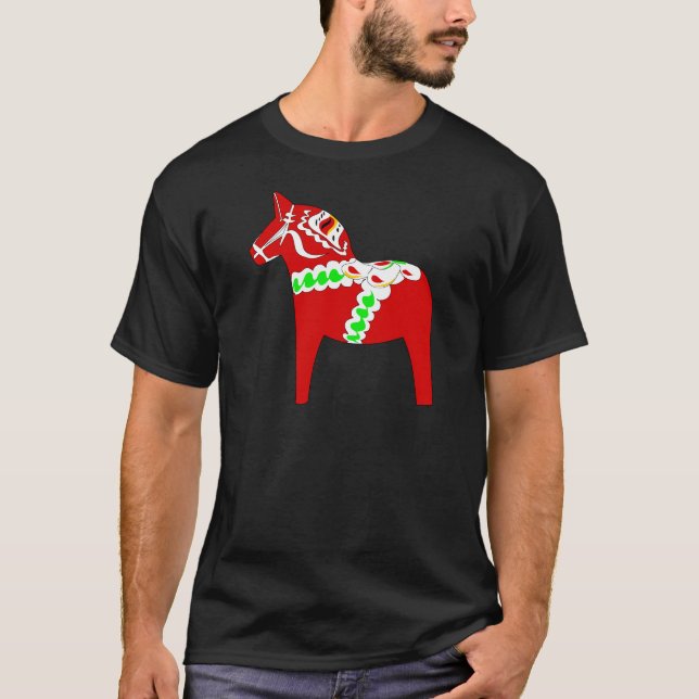 Camiseta Cavalo vermelho de Dalarna (Frente)