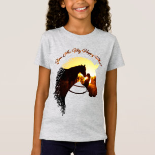 Camiseta Cavalo, Você É Meu Lugar Feliz Para A Mulher Do Ca
