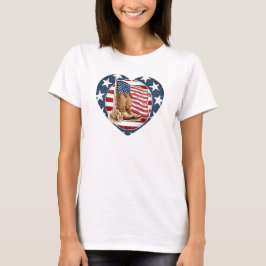 Camiseta Cavalo Western Patriótico EUA