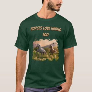 Camiseta Cavalos Adoram Amigo Hikingoo