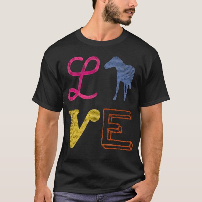 Camiseta Cavalos adoram esportes de humor para cavalos (Frente)
