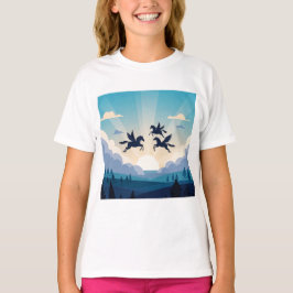 Camiseta Cavalos alados