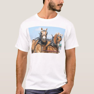 Camiseta Cavalos belgas