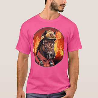 Camiseta Cavalos Bombeiro Cavaleiro-Bombeiro