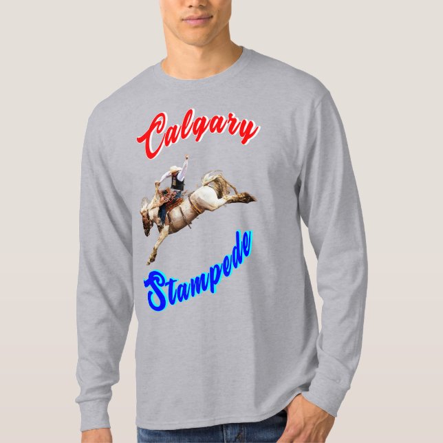 Camiseta Cavalos Calgary Canada Cavaleiros julho Cavaleiros (Frente)