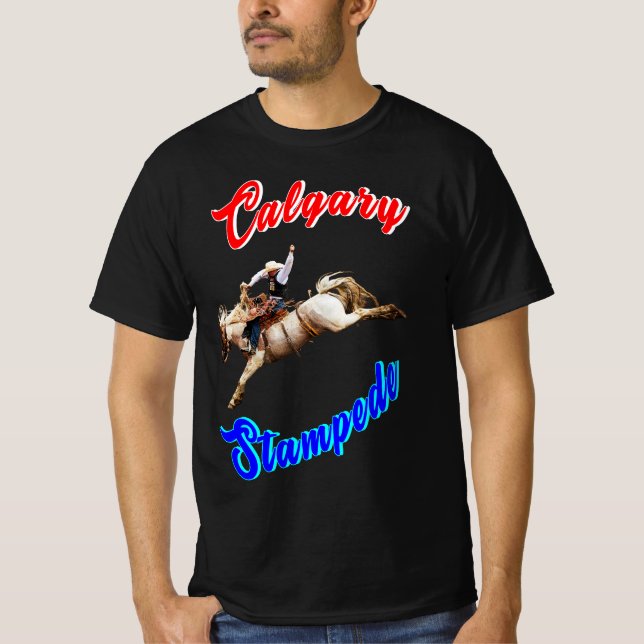 Camiseta Cavalos Calgary Canada Cavaleiros julho Cavaleiros (Frente)