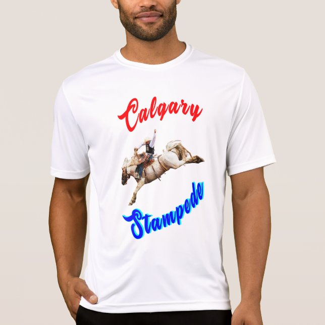 Camiseta Cavalos Calgary Canada Cavaleiros julho Cavaleiros (Frente)