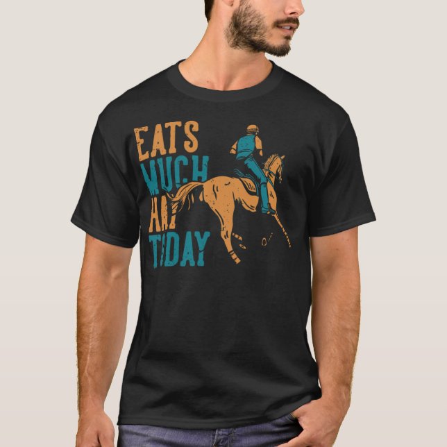 Camiseta Cavalos Cavalos Cute Riding Gift Idea Western Arab (Frente)