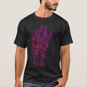Camiseta Cavalos Cavalos do Cavalo Sobrevoo Presente Galope