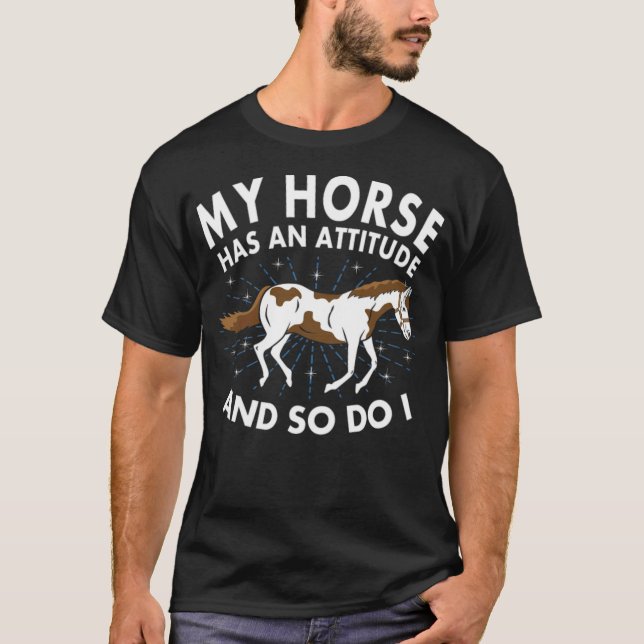 Camiseta Cavalos Cavalos Engraçados País Marábio (Frente)