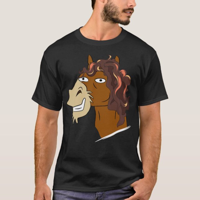 Camiseta Cavalos Cavalos Engraçados Presente Enrolando Cava (Frente)