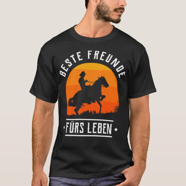 Camiseta Cavalos Cavalos Engraçados Presente Fundido Dando  (Frente)