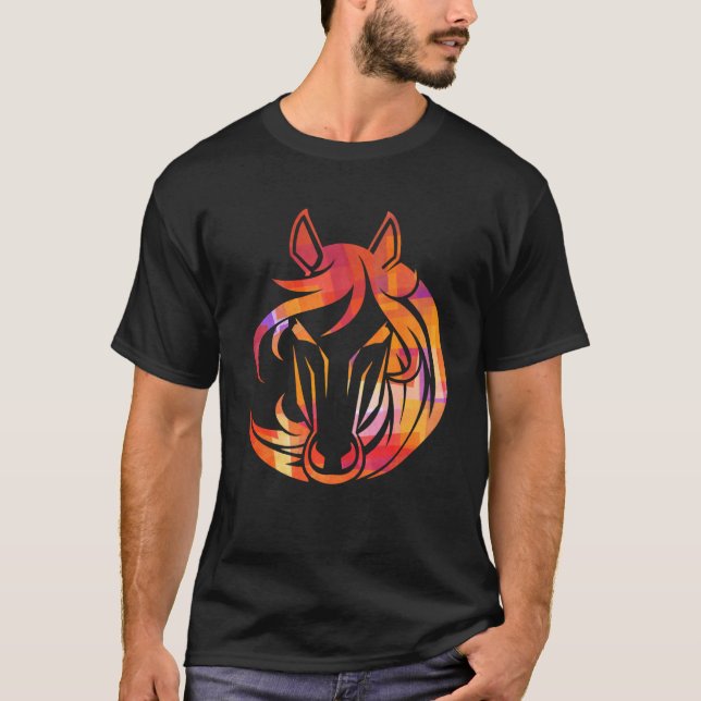 Camiseta Cavalos, Cavalos, Estalhões, Animais, Cavalos Anda (Frente)